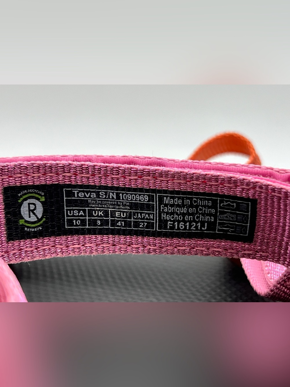 Teva Midform Universal Women’s Size 10 Pink Orange Multi Platform Sandals - Picture 7 of 9